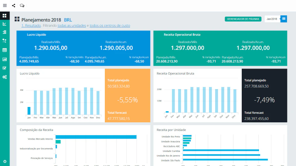screenshot of Software Plano